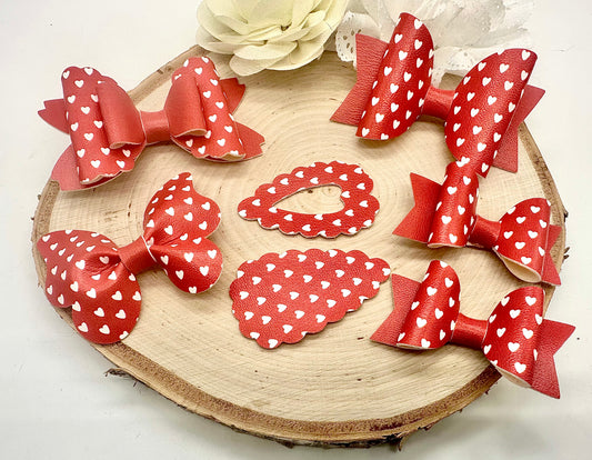 Hearts School hair accessory set - all colours can be ordered