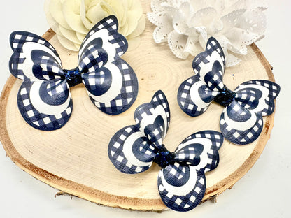 Gingham butterfly hair accessories - all colours can be ordered - sold individually