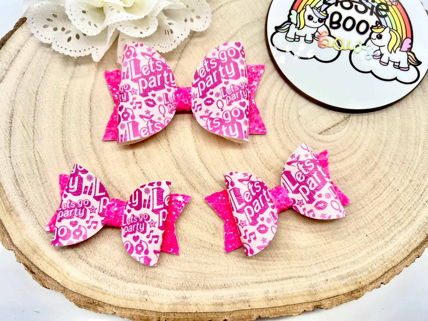 Hot pink babe hair accessories (sold individually)