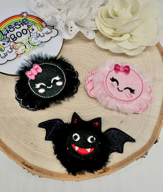 Halloween Furry Friend - sold individually - ALLIGATOR CLIP FINISH