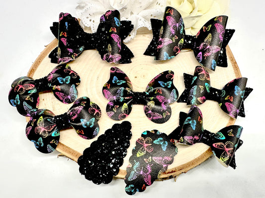 Black rainbow butterfly hair accessories (sold individually)