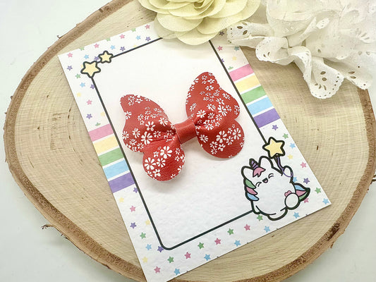 3” ditsy floral butterfly school hair accessory - all colours can be ordered
