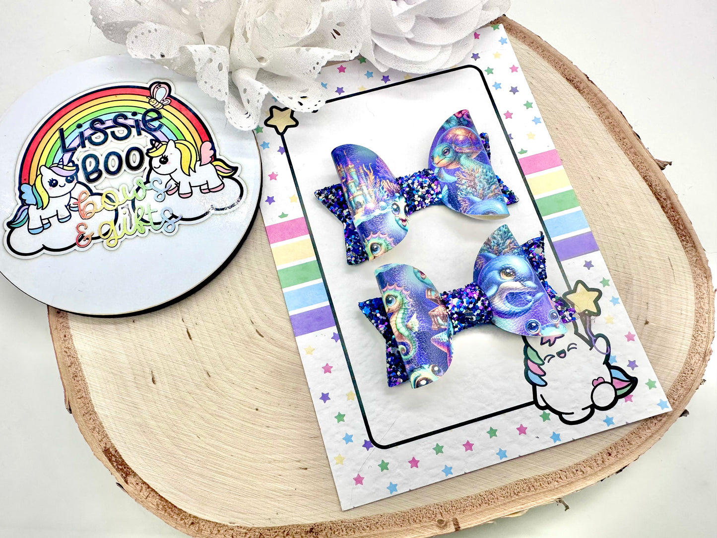 2.5” under the sea piggytail set