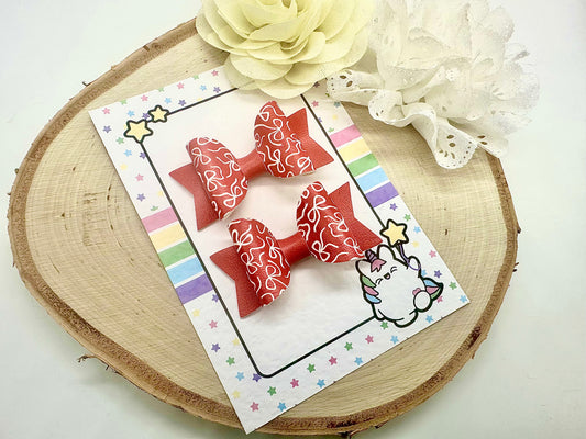 2.5” Bows school piggytail set - all colours can be ordered
