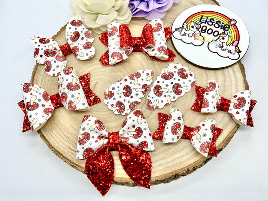 Toadstool hair accessories - sold individually