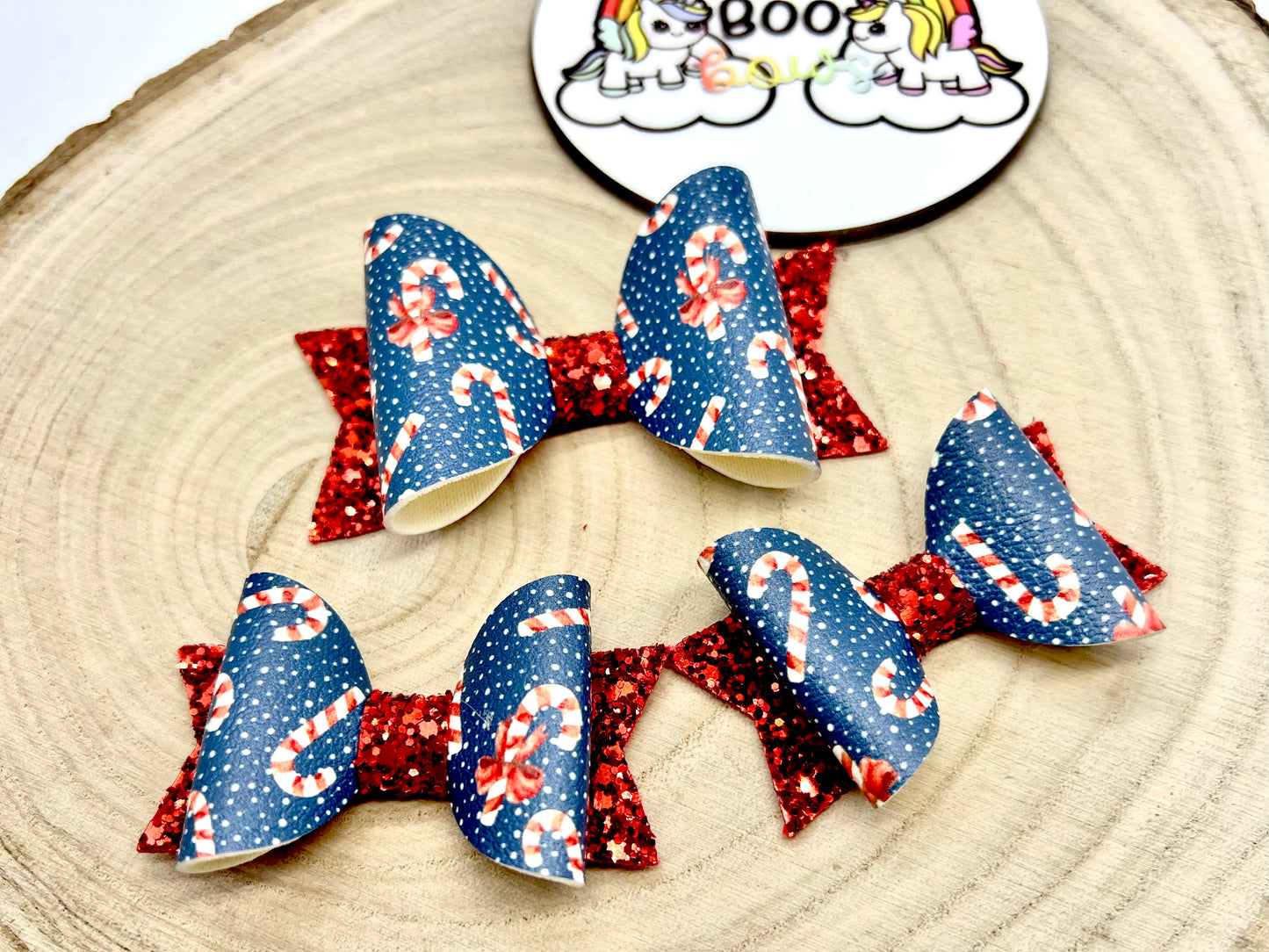 Candy cane hair accessories - sold individually