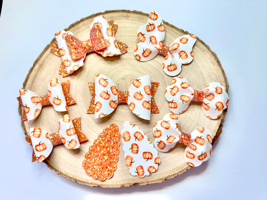 Autumn pumpkin hair accessories - sold individually
