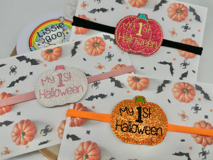 My 1st Halloween baby headband - sold individually - BABY HEADBAND
