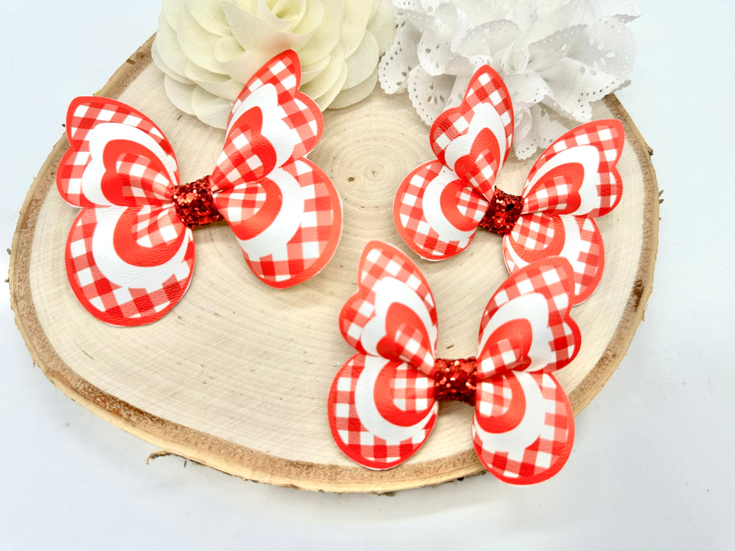 Gingham butterfly hair accessories - all colours can be ordered - sold individually