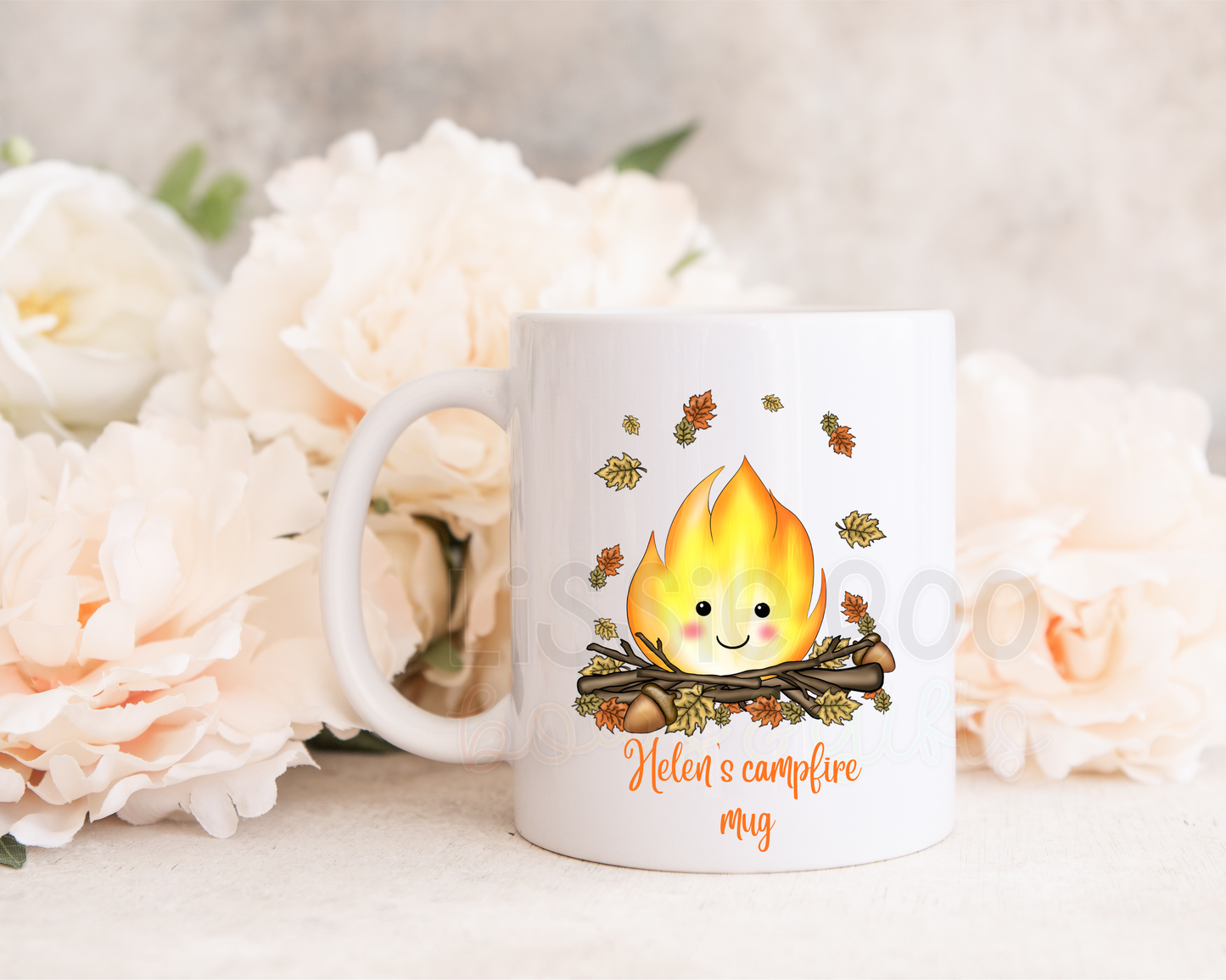 Personalised cute campfire mug