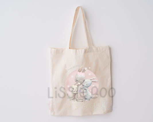 Love you to the moon and back tote bag