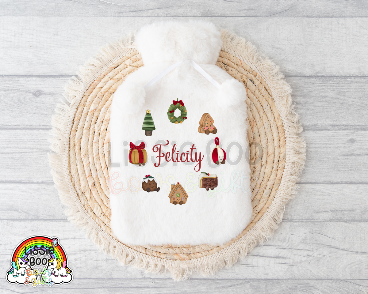 Christmas Cute Cuddles hot water bottle