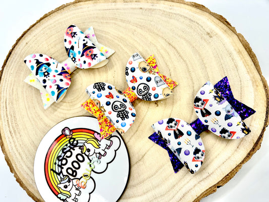 Sale - 3.5” Halloween hair bows (sold individually)