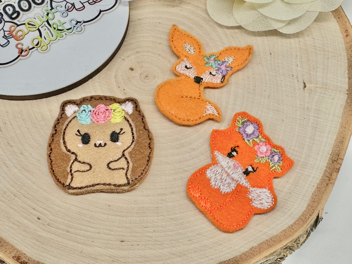 Set of three Autumn hair clips - ALLIGATOR CLIP