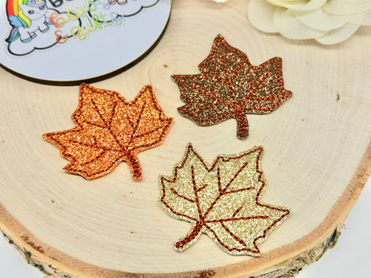Set of three Autumn hair clips - ALLIGATOR CLIP