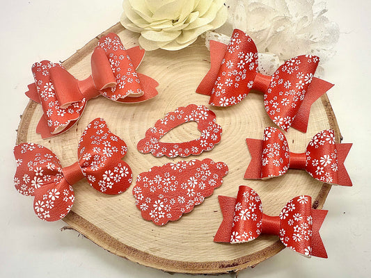 Floral Ditsy School hair accessory set - all colours can be ordered
