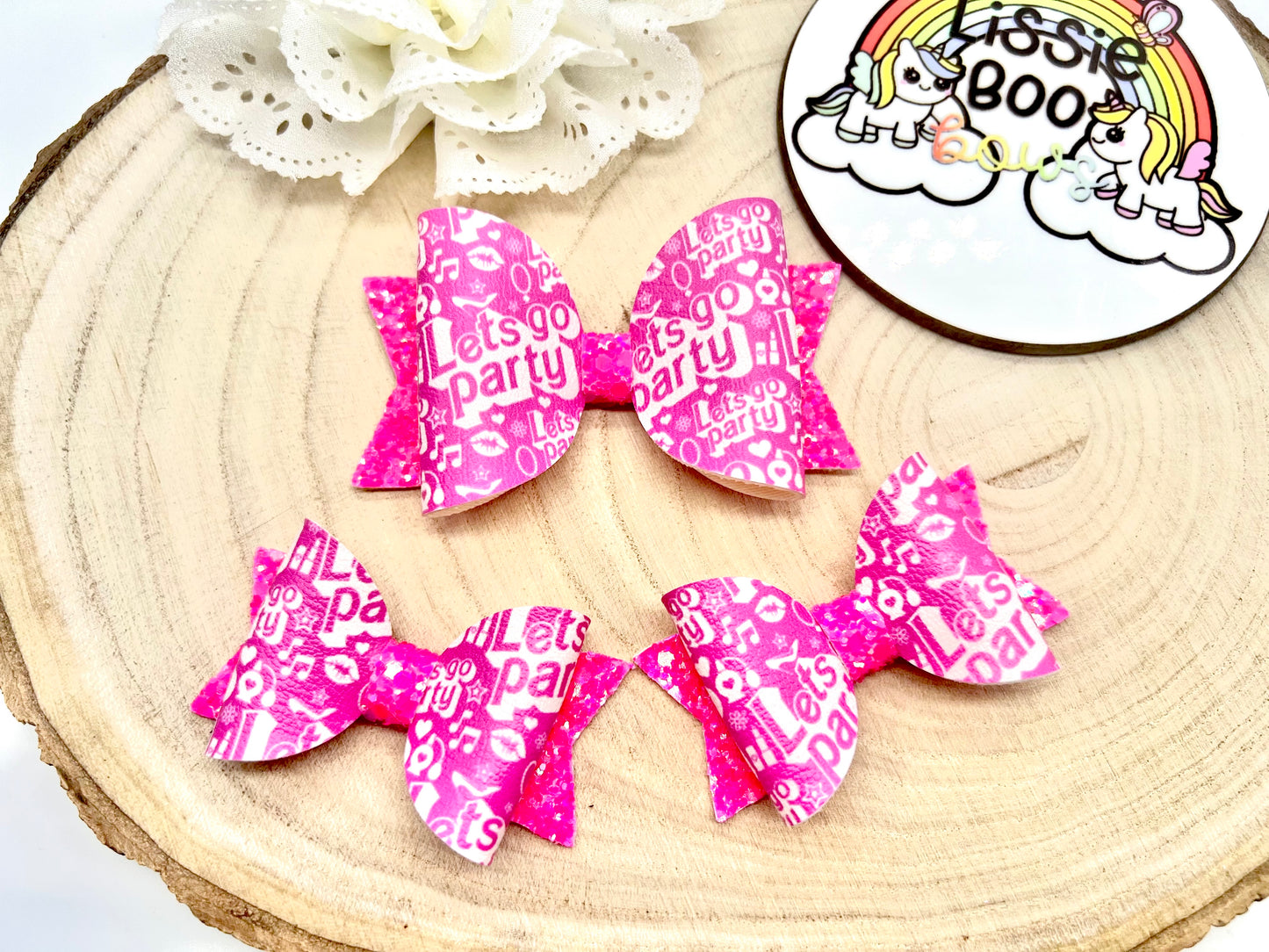 Hot pink babe hair accessories (sold individually)
