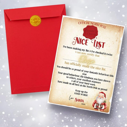 Nice list certificate