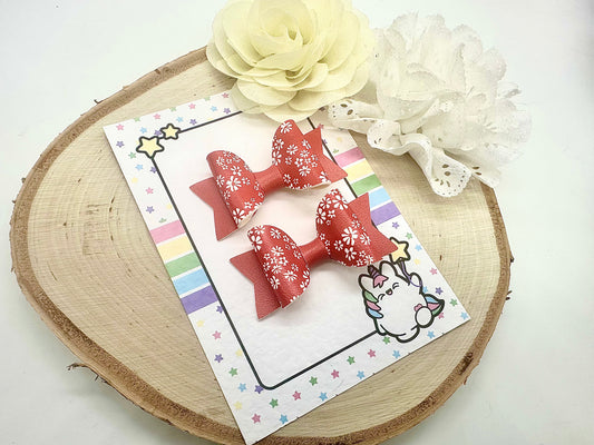 2.5” ditsy floral school piggytail set - all colours can be ordered