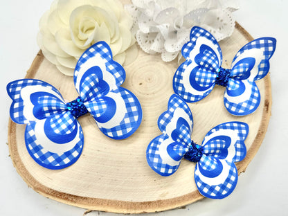 Gingham butterfly hair accessories - all colours can be ordered - sold individually
