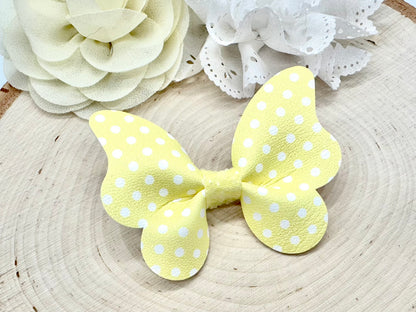 3” pastel polka dot butterfly accessory - sold individually