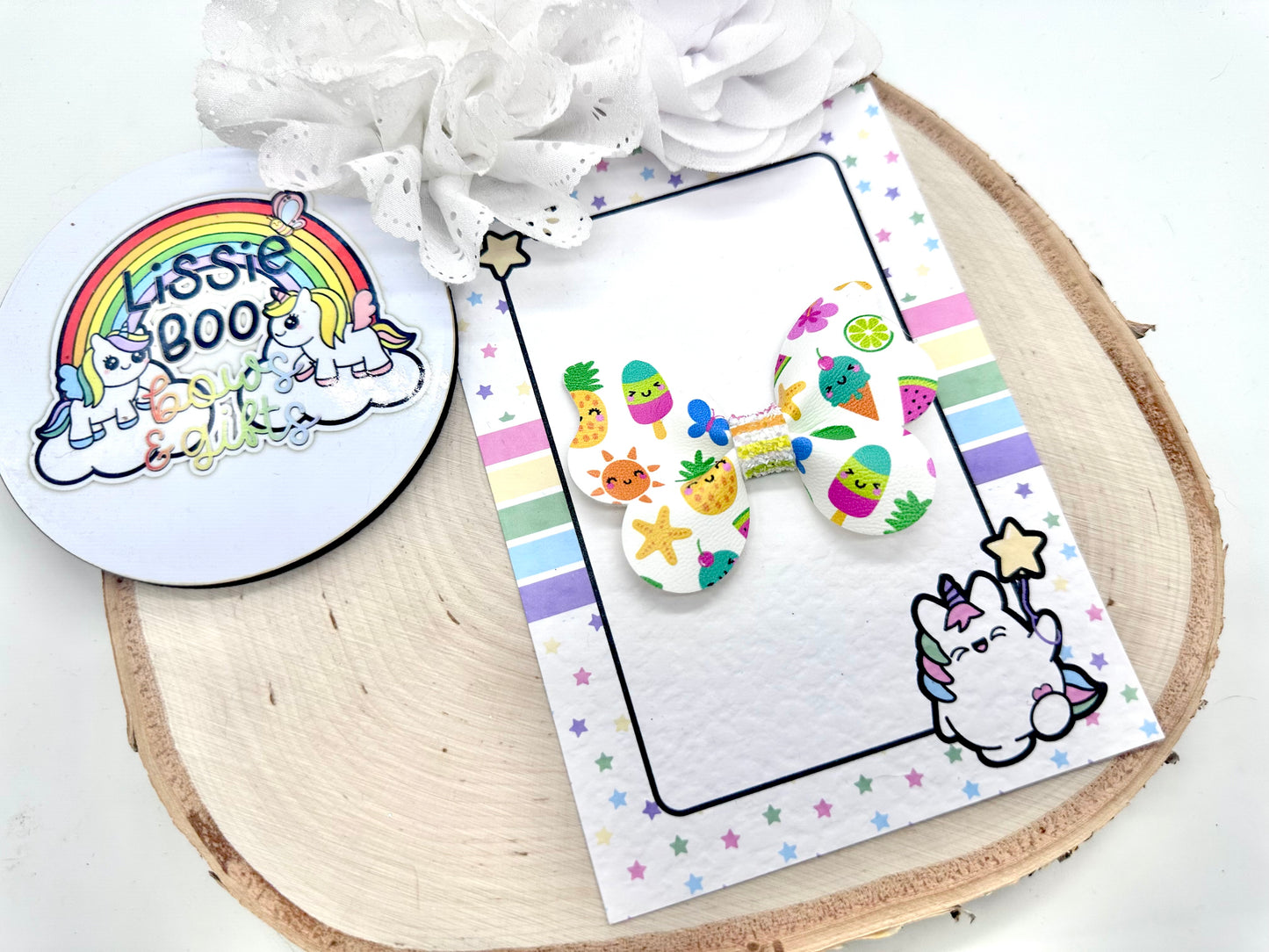 3” summer pinch butterfly accessory