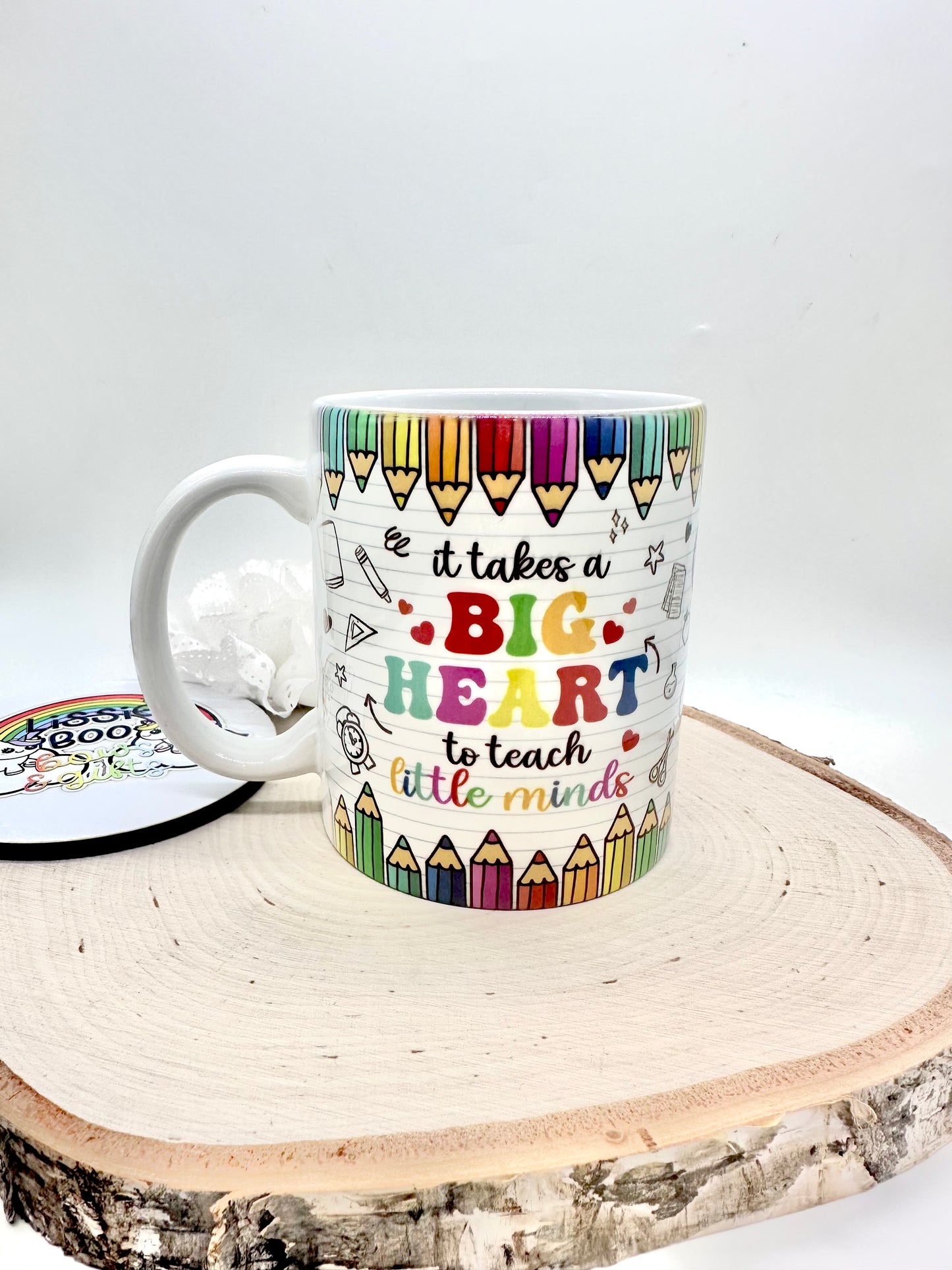 It takes a big heart teacher mug