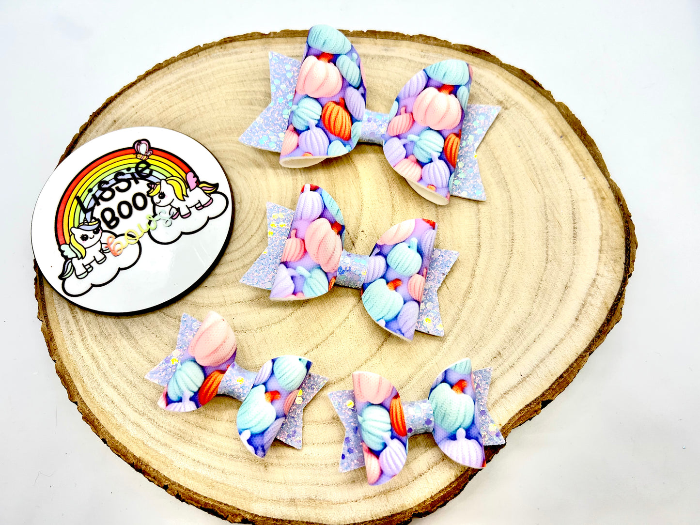 3d pumpkins hair bows - sold individually
