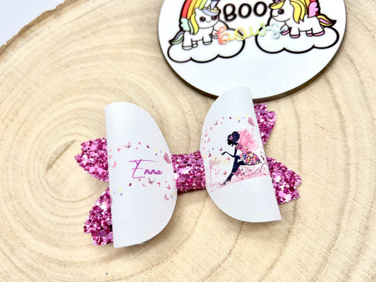 Personalised fairy bow 3.5”