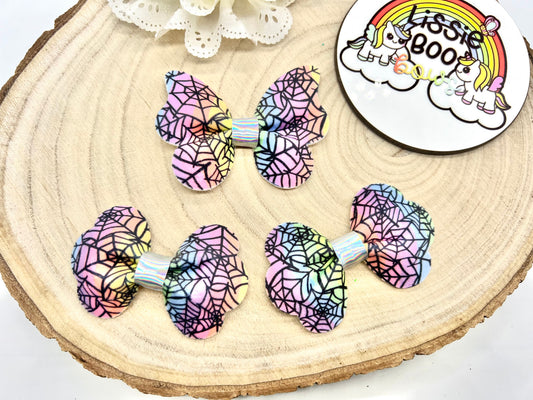 Rainbow spider velvet hair accessories - Wednesday inspired - sold individually
