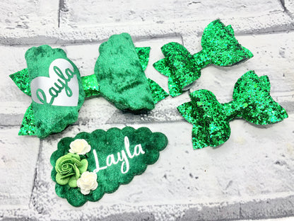 Personalised school bow set