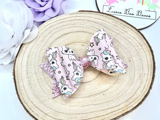 3.5” Caticorn hair bow