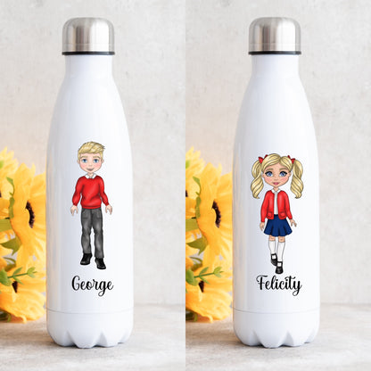 Personalised school water bottle - one supplied