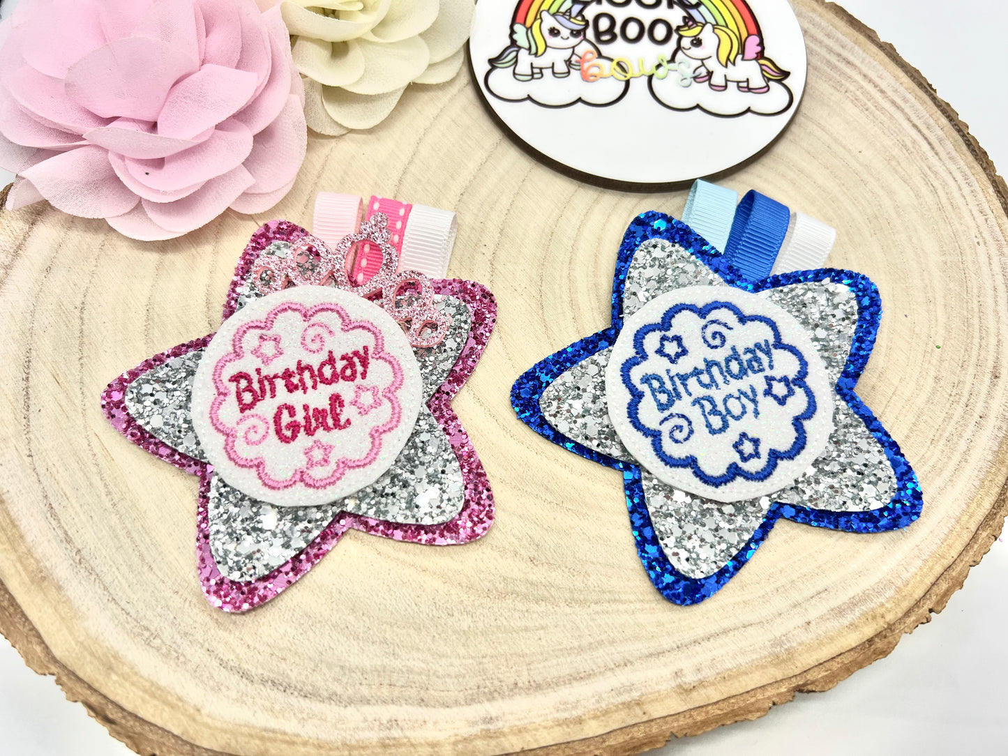 Birthday girl/boy badge - one supplied