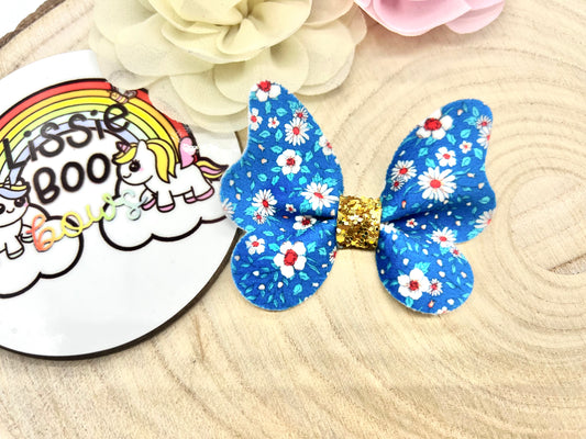 Royal floral butterfly accessory 3”